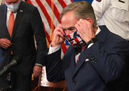 Abbott Mentions Another Lockdown in Urging Texans to Mask Up
