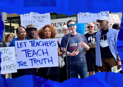 “Teach The Truth”: Book-Ban Protest Takes Place At Capitol Rotunda